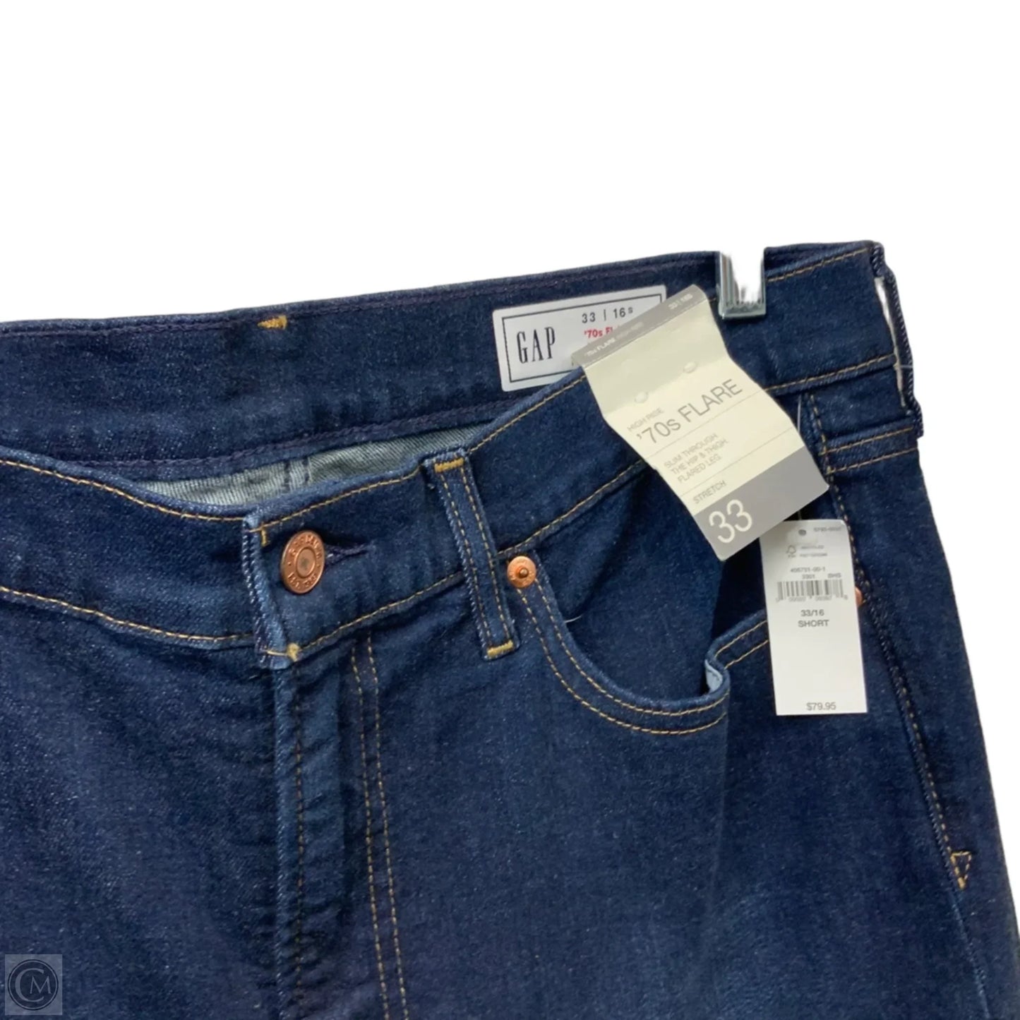 Jeans Flared By Gap In Blue Denim, Size: 16