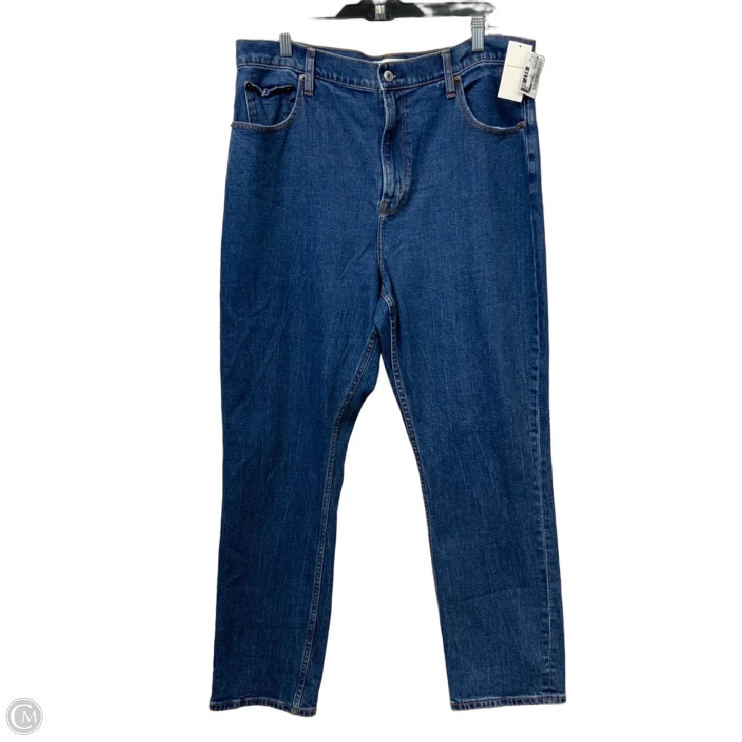 Jeans Straight By Abercrombie And Fitch In Blue Denim, Size: 16