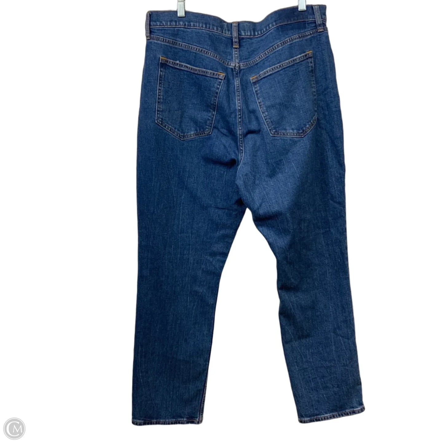 Jeans Straight By Abercrombie And Fitch In Blue Denim, Size: 16