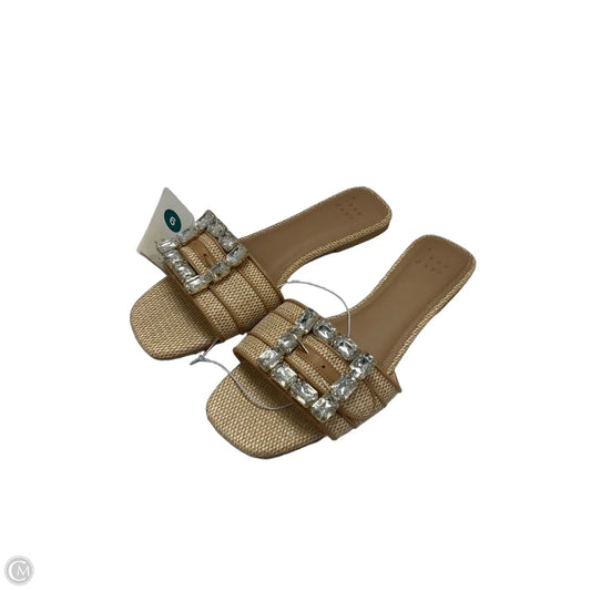 Sandals Flats By A New Day In Tan, Size: 9