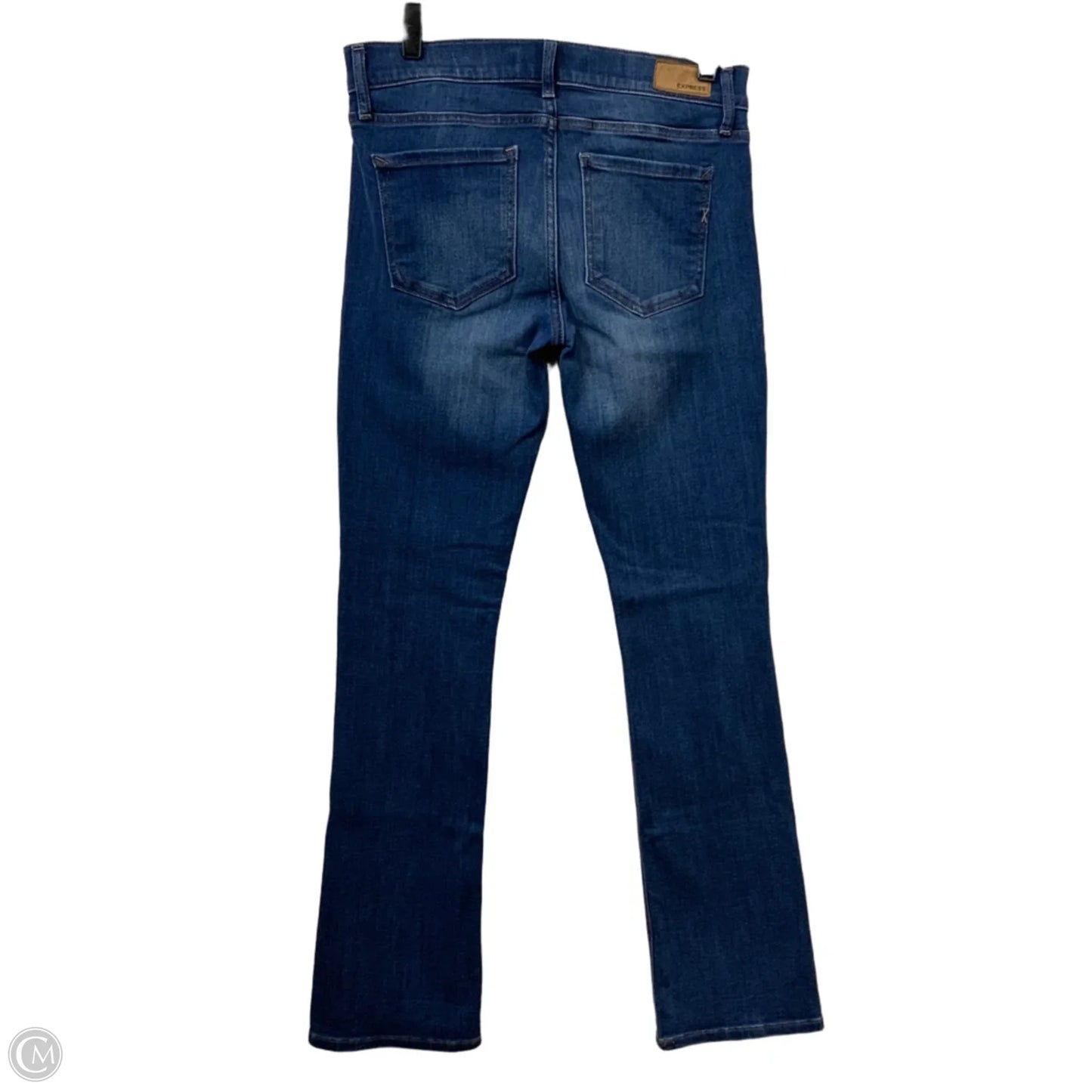 Jeans Boot Cut By Express In Blue Denim, Size: 8