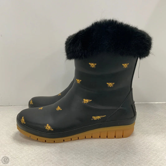 Boots Ankle Flats By Joules In Black, Size: 8