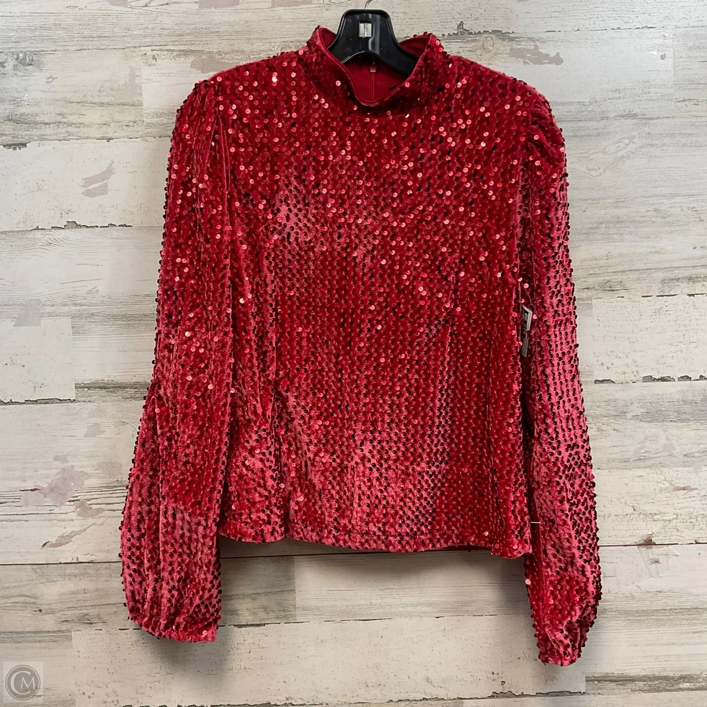 Top Long Sleeve By Sanctuary In Red, Size: L