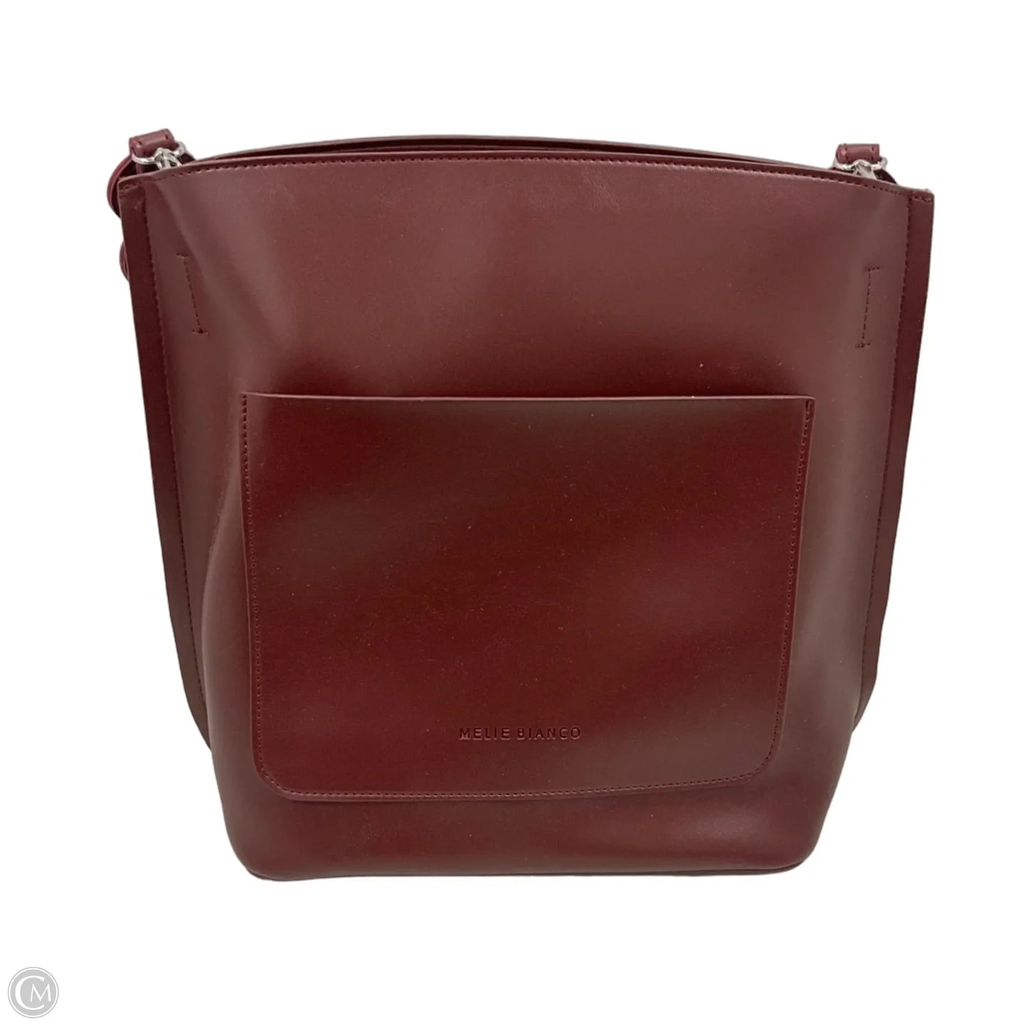 Handbag Leather By Melie Bianco, Size: Large