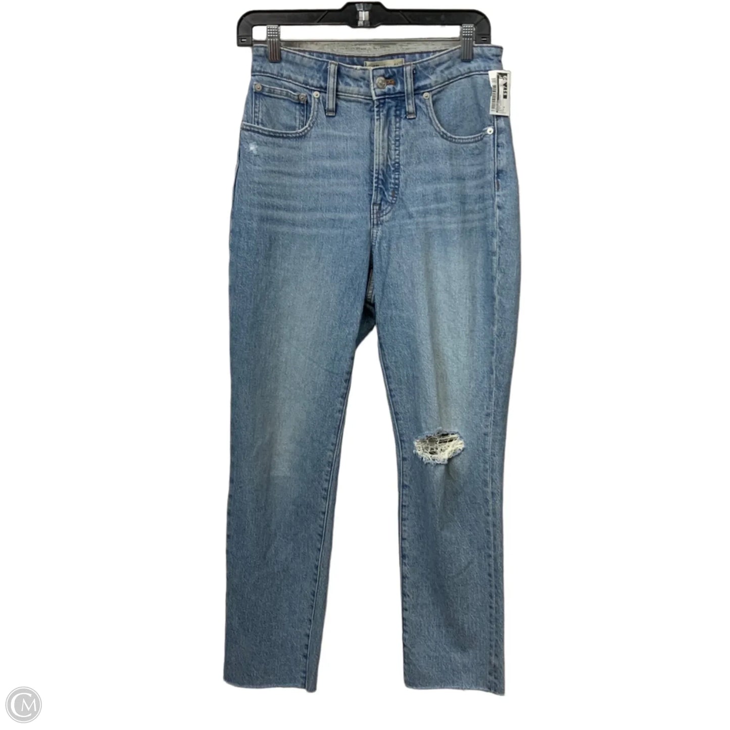 Jeans Cropped By Madewell In Blue Denim, Size: 4