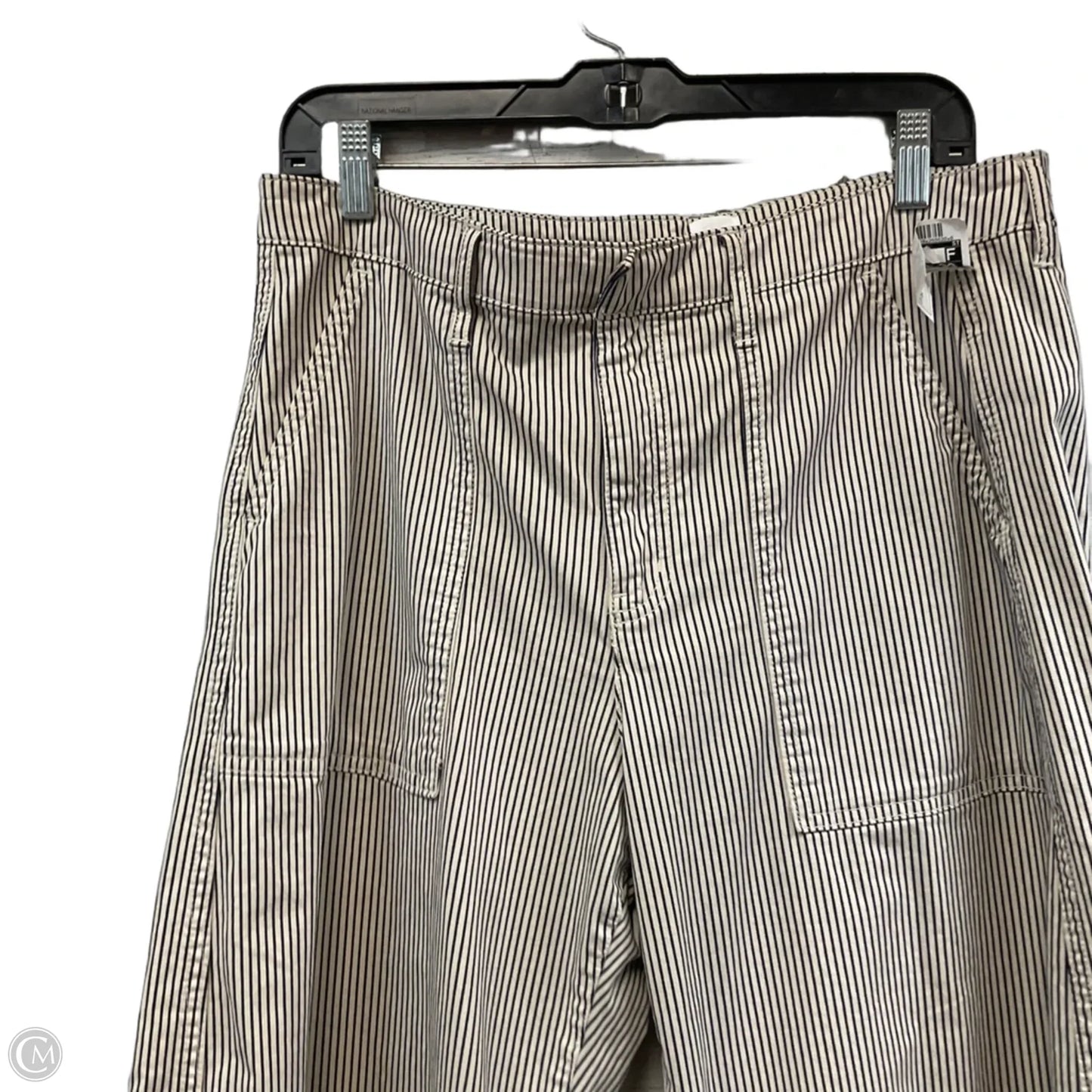 Pants Barrel Leg By Gap In Cream & Blue, Size: 12