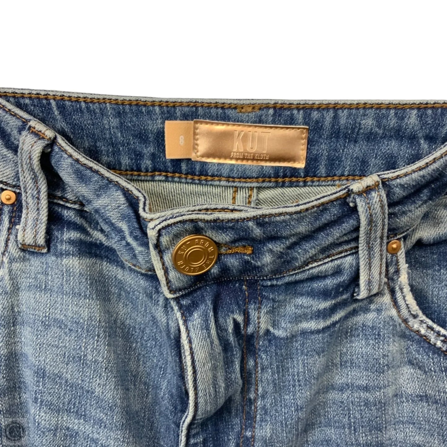 Jeans Straight By Kut In Blue Denim, Size: 8