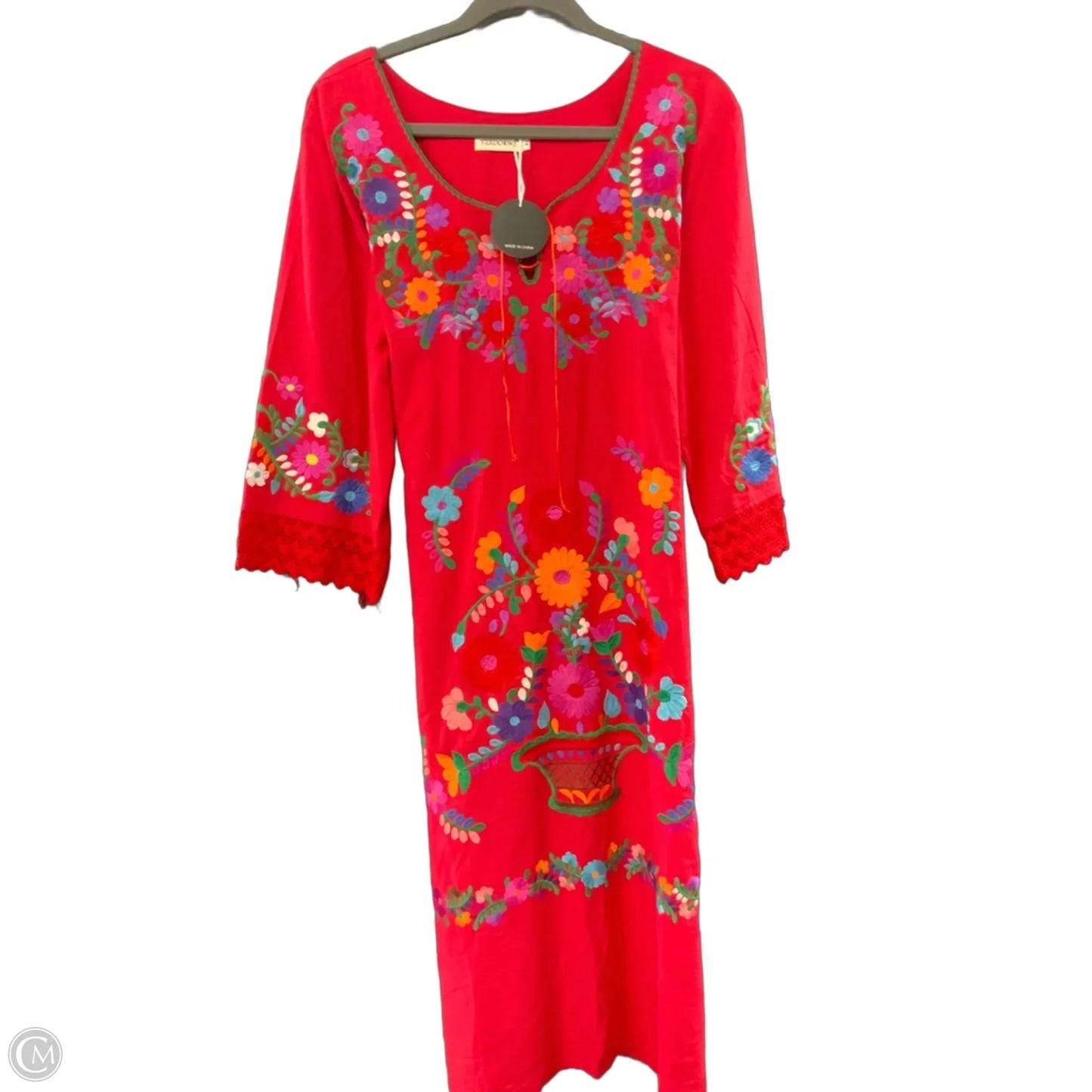 Dress Casual Midi By Yzxdorwj In Red, Size: Xl