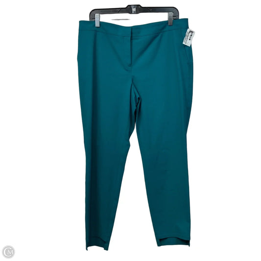Pants Designer By Lafayette 148 In Teal, Size: 12