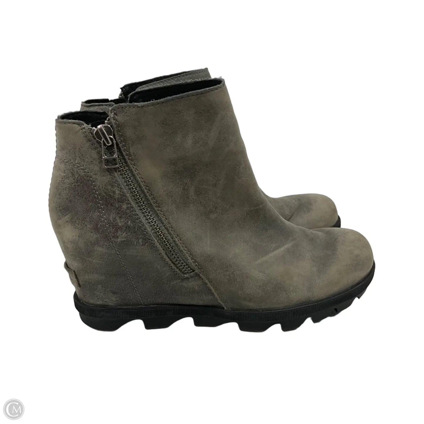Boots Ankle Flats By Sorel In Green, Size: 9.5