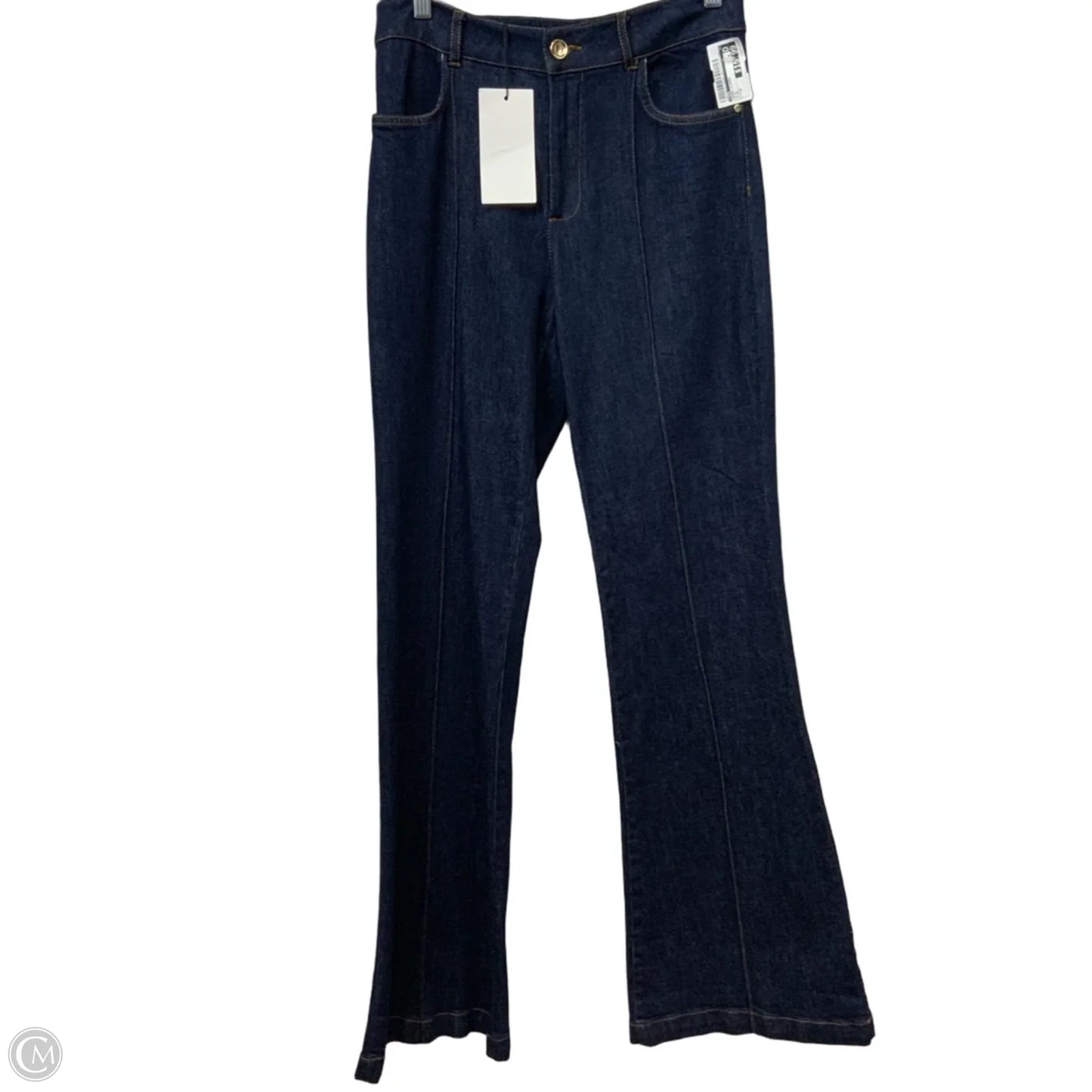Jeans Flared By Zara In Blue, Size: M