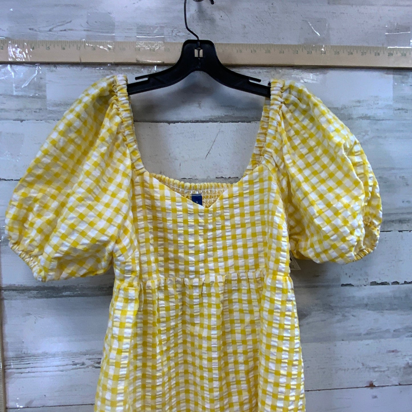 Yellow Dress Casual Short Old Navy, Size S