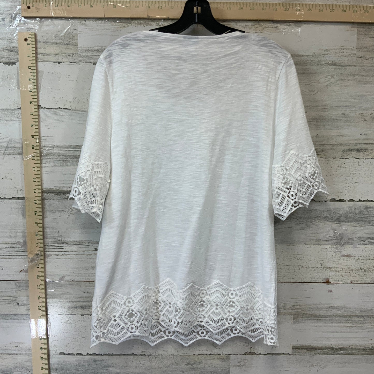 White Top Short Sleeve Chicos, Size M