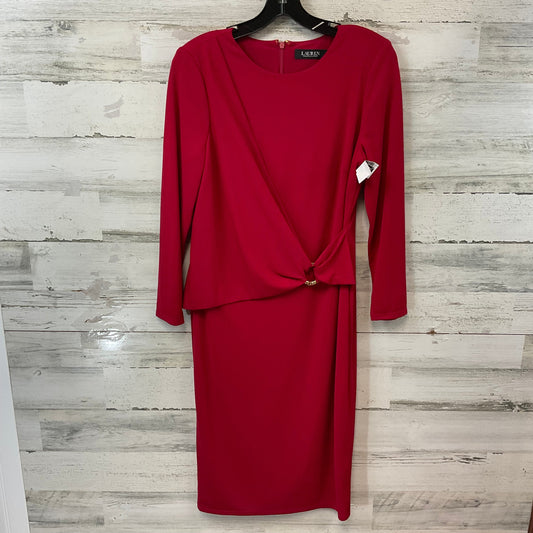 Dress Work By Lauren By Ralph Lauren In Red, Size: S