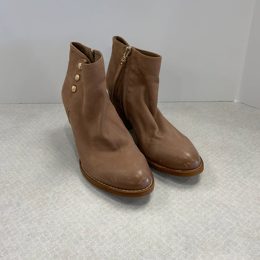 Boots Ankle Heels By Sam Edelman In Brown, Size: 7.5