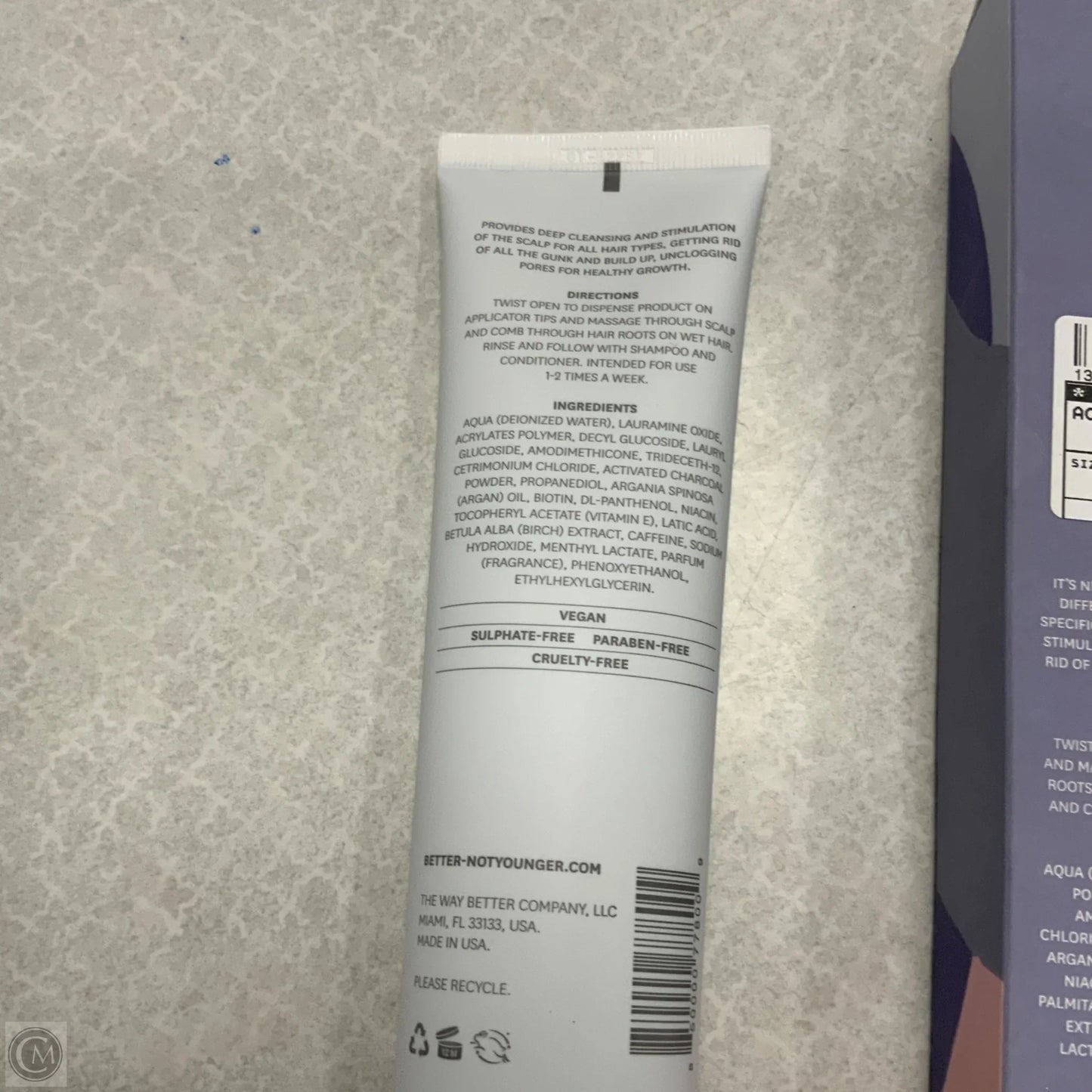 Scalp cleanser  By better not younger