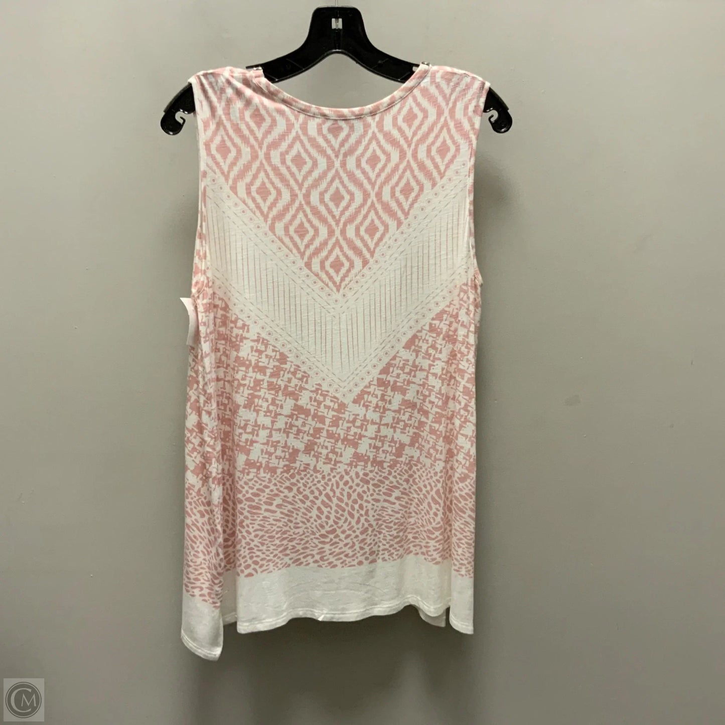 Top Sleeveless By Peck And Peck In Pink, Size: M