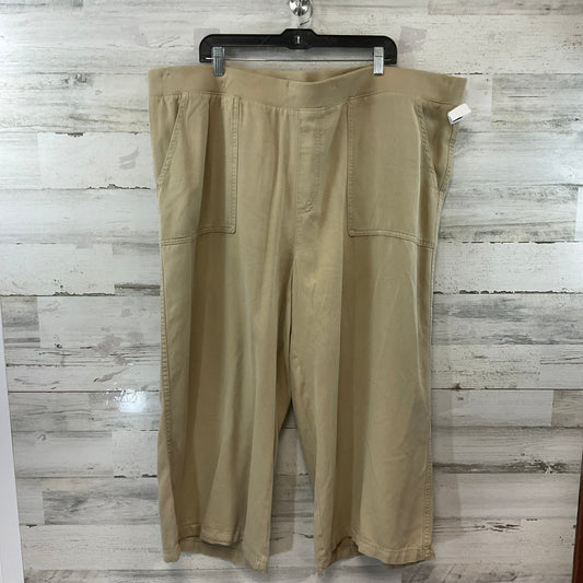 Pants Cropped By St Johns Bay In Tan, Size: 3x