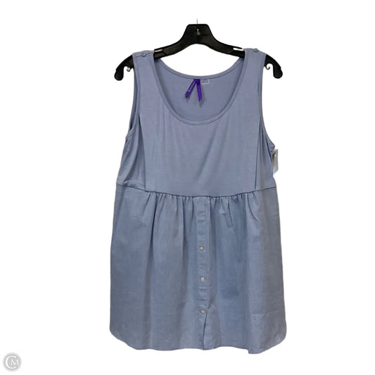 Top Sleeveless Basic By Seraphine In Blue, Size: L