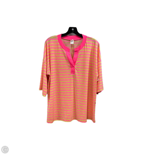 Top Short Sleeve By Sew In Love In Pink, Size: M
