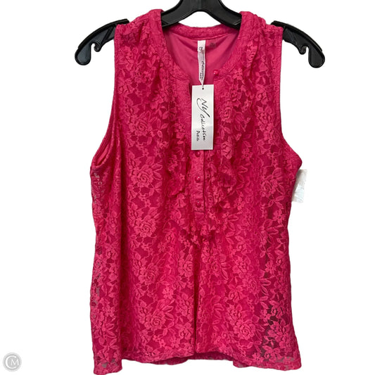 Top Sleeveless By Ny Collection In Pink, Size: Xlp