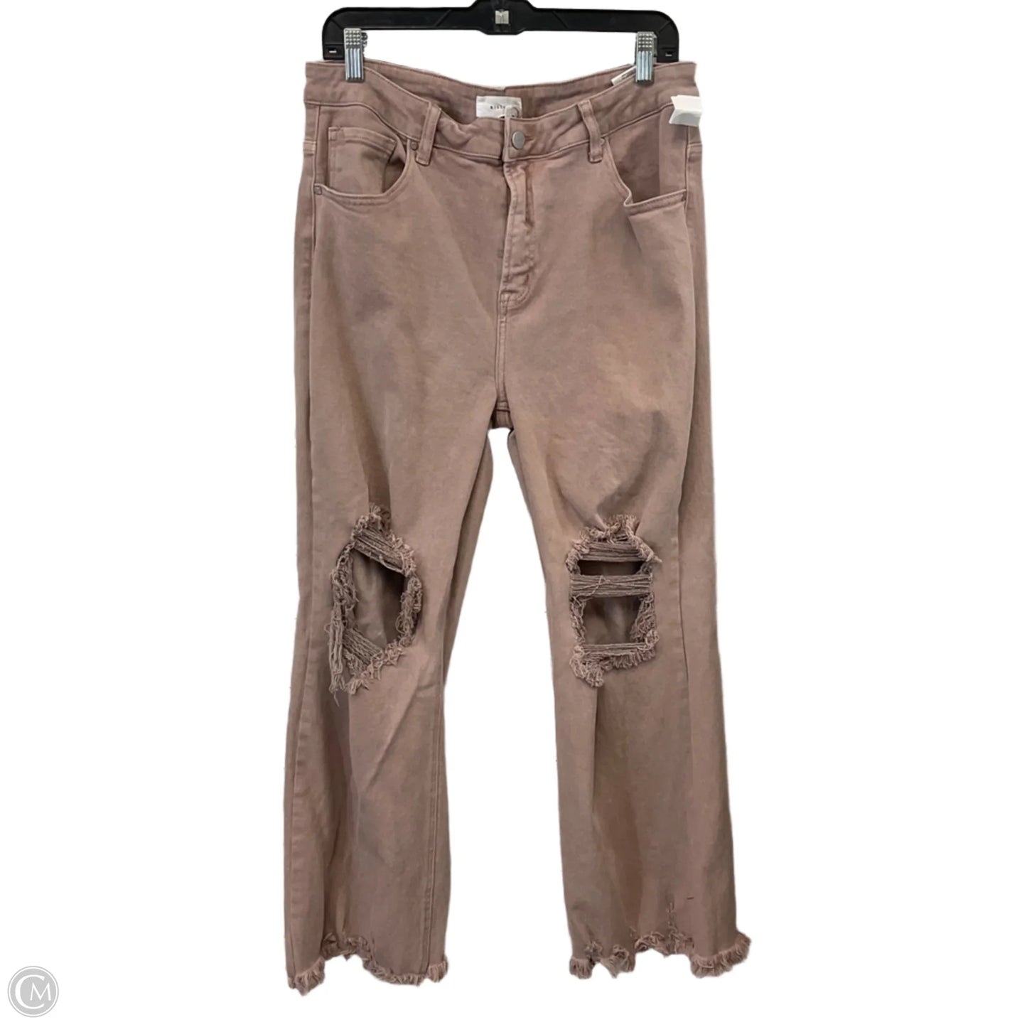 Jeans Straight By Risen In Brown, Size: 1x