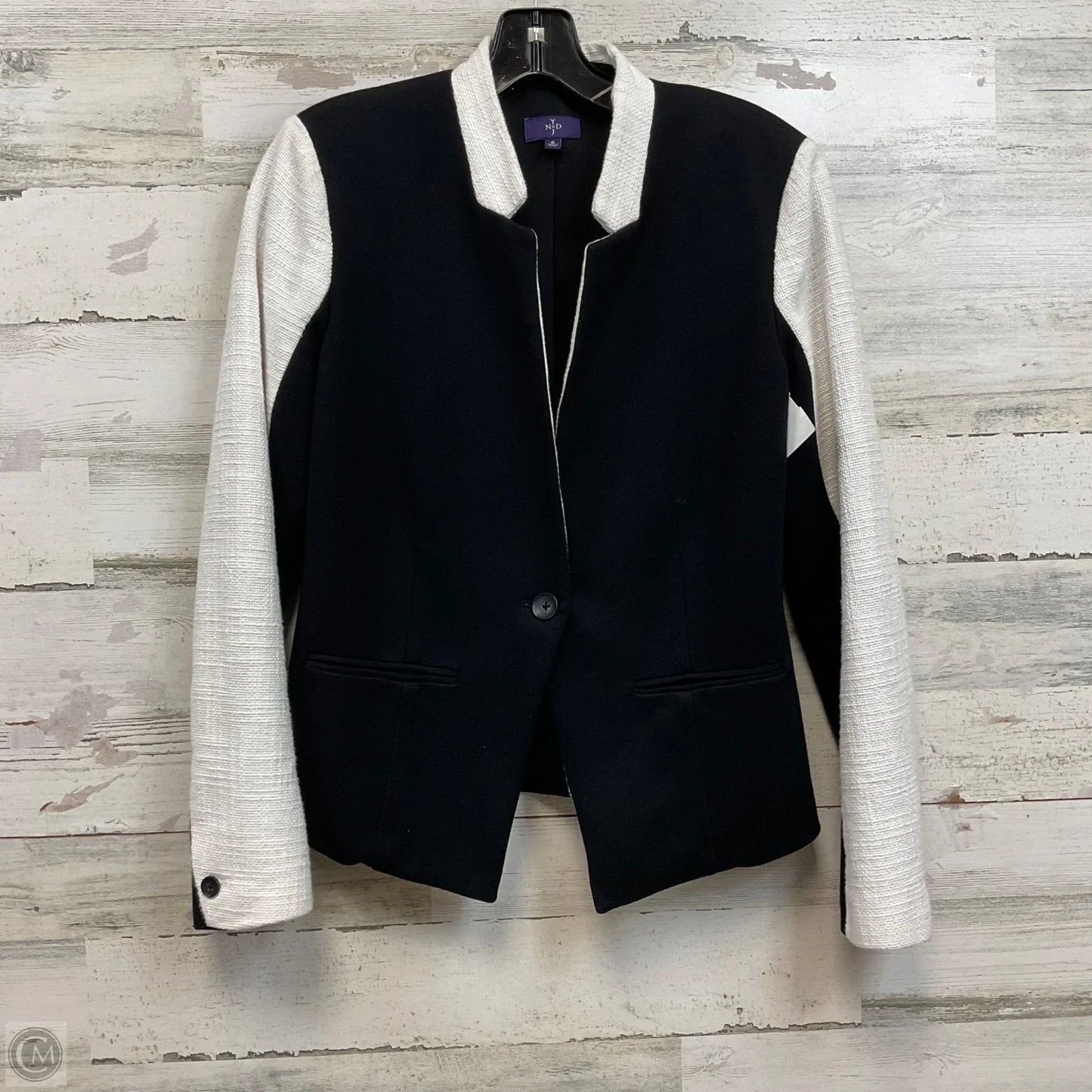 Jacket Other By Not Your Daughters Jeans In Black & Cream, Size: S
