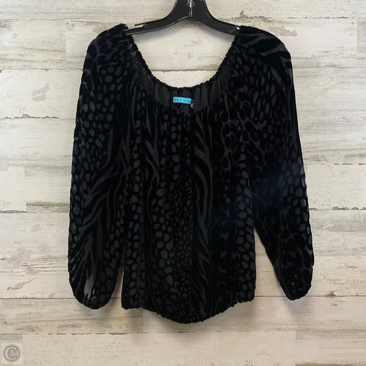 Top Long Sleeve Designer By Alice + Olivia In Black, Size: Xs