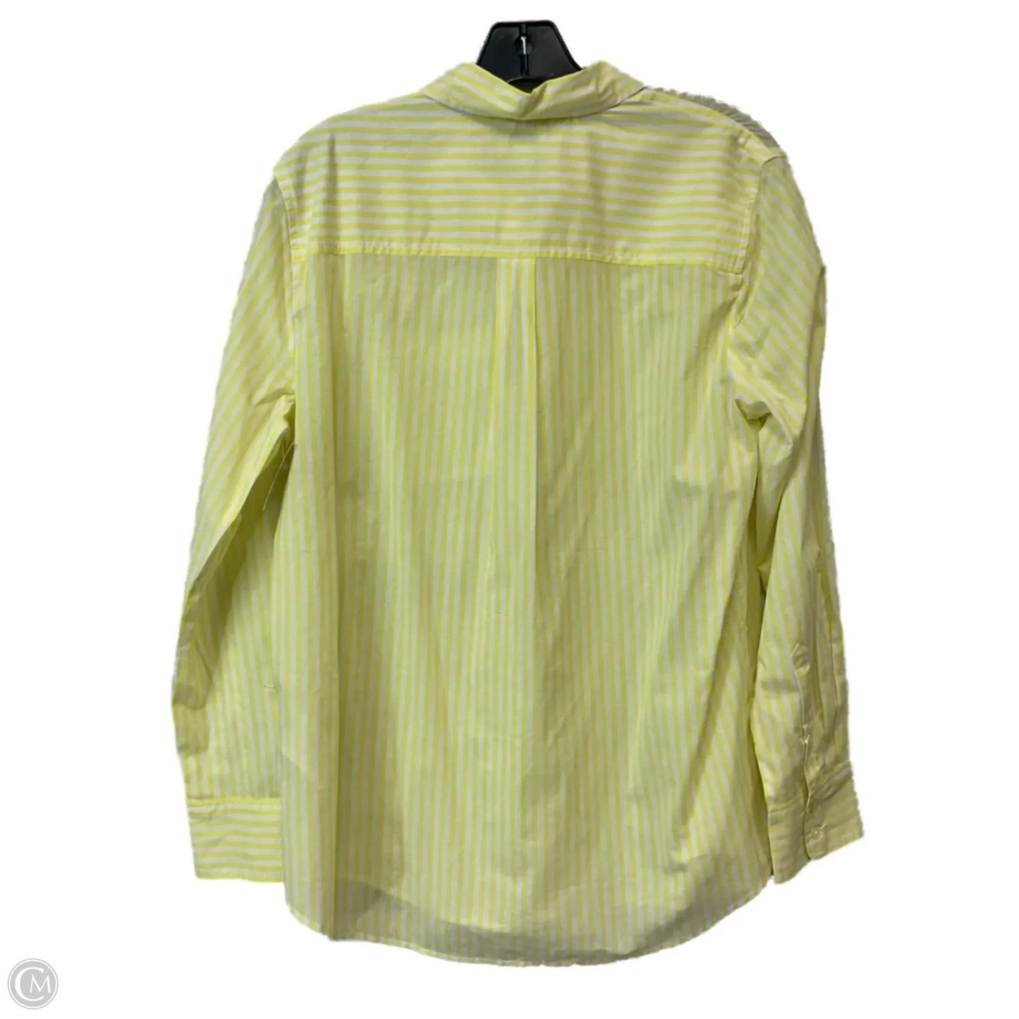 Blouse Long Sleeve By J. Crew In Yellow, Size: S
