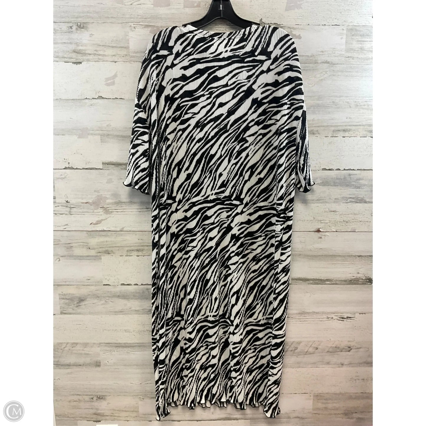 Dress Casual Midi By Asos In Black & White, Size: M