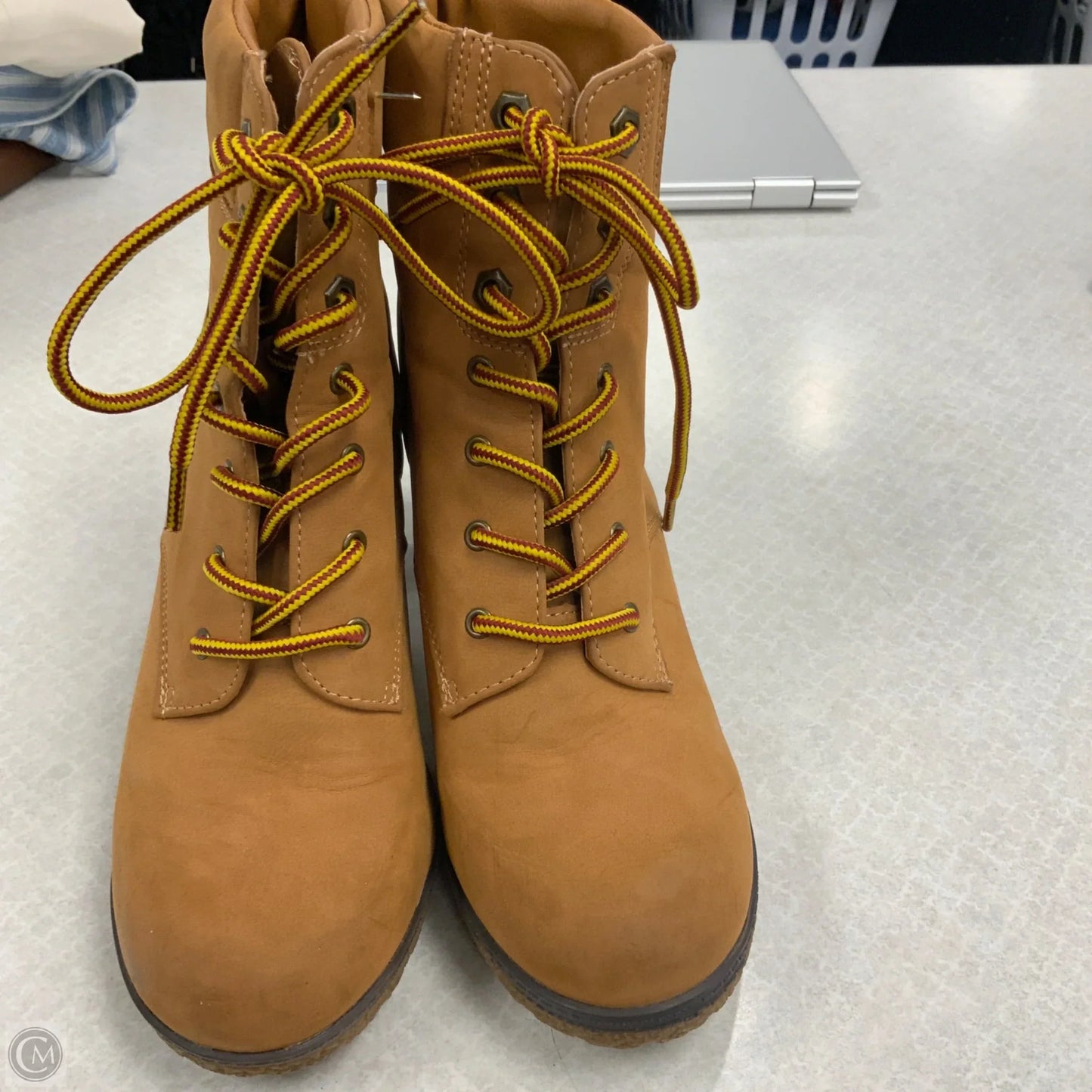 Boots Ankle Heels By White Mountain In Brown, Size: 7