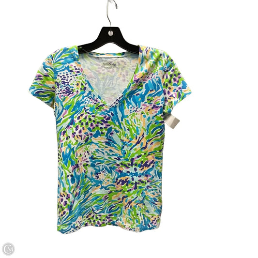 Top Short Sleeve By Lilly Pulitzer In Blue, Size: Xs