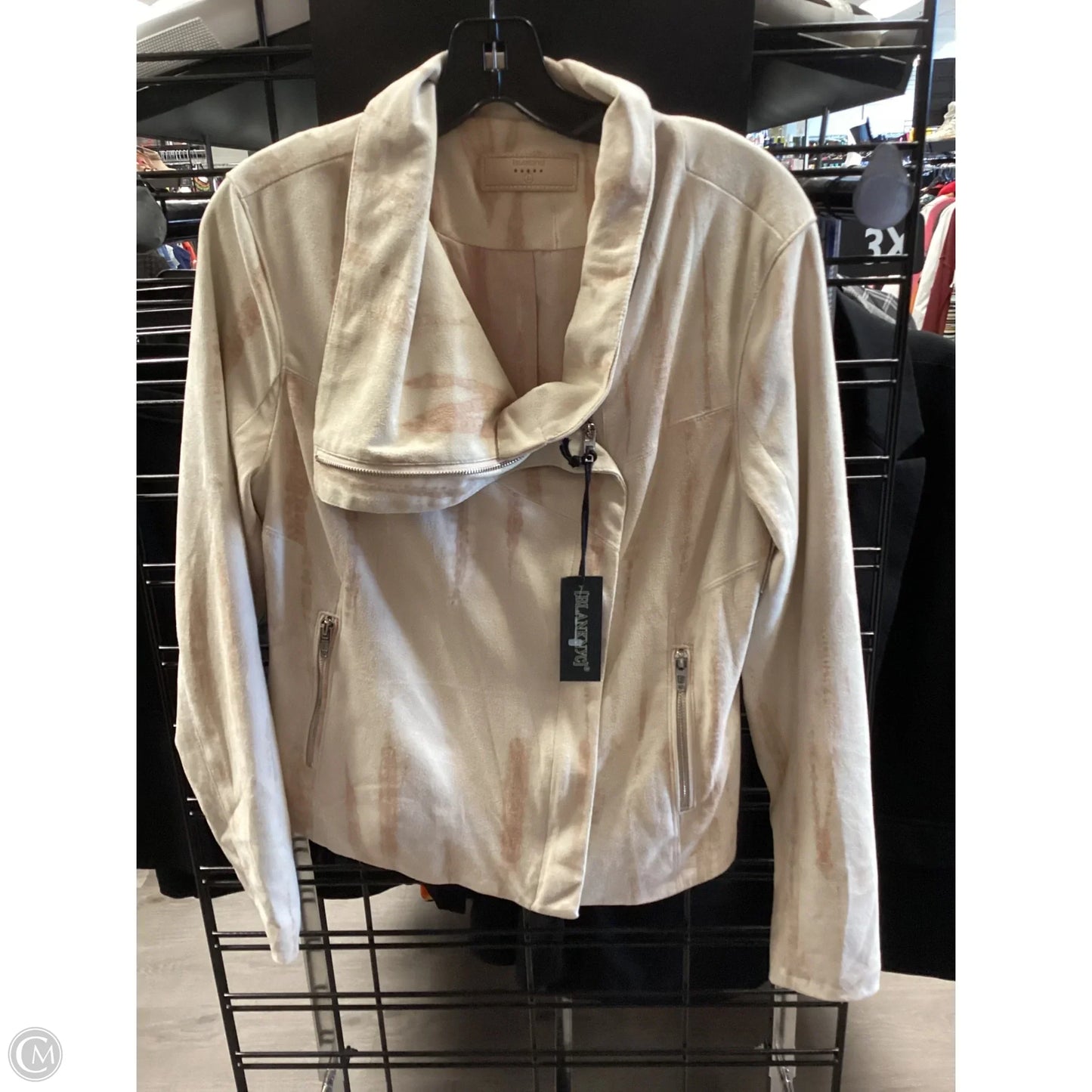 Jacket Moto By Blanknyc In Cream, Size: L