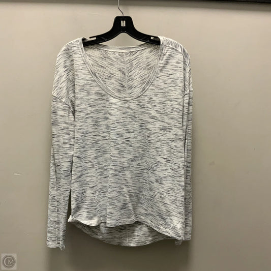 Athletic Top Long Sleeve Crewneck By Lululemon In Black, Size: L