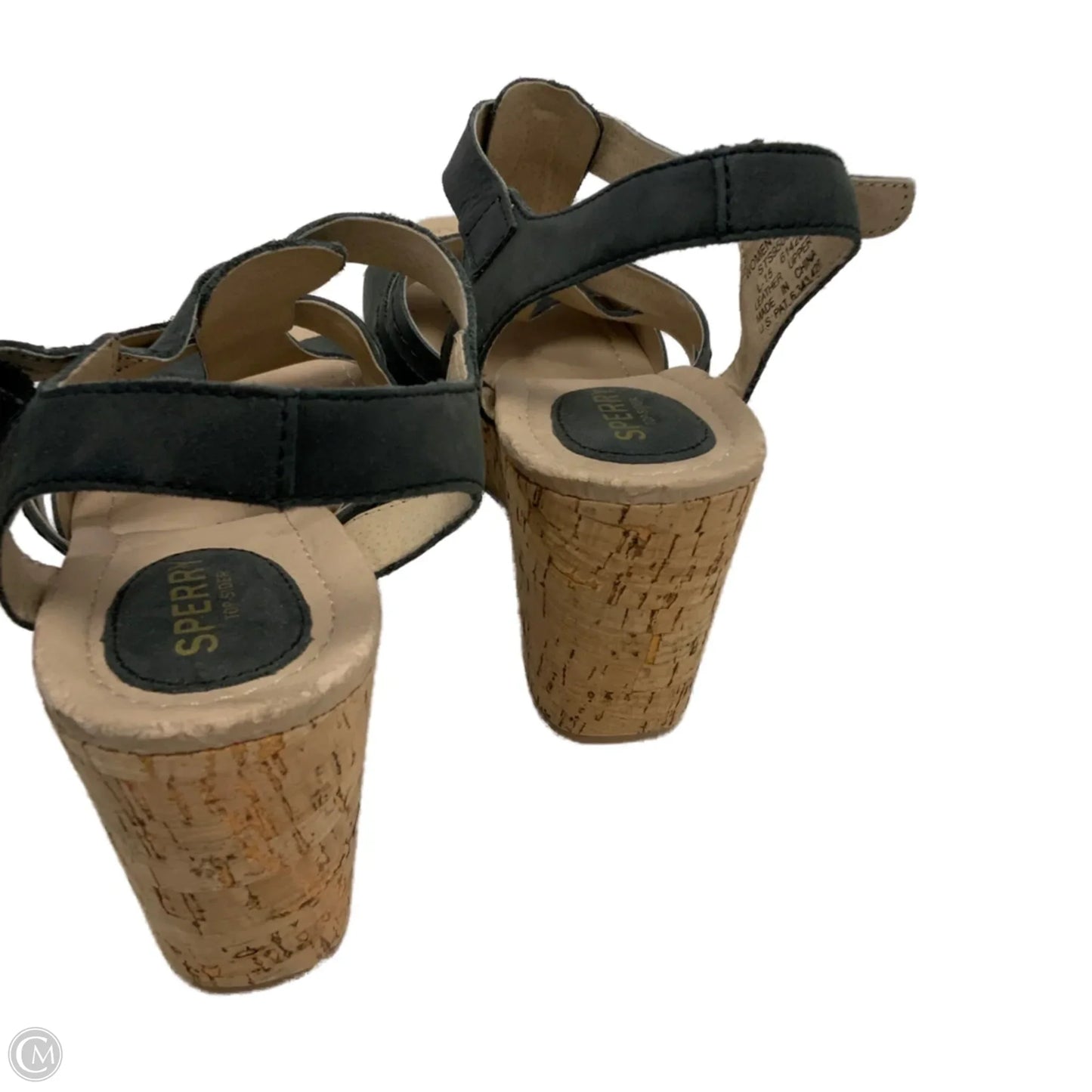 Sandals Heels Wedge By Sperry In Black, Size: 8.5