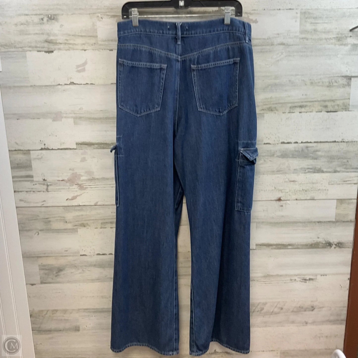 Jeans Wide Leg By Loft In Blue Denim, Size: 14