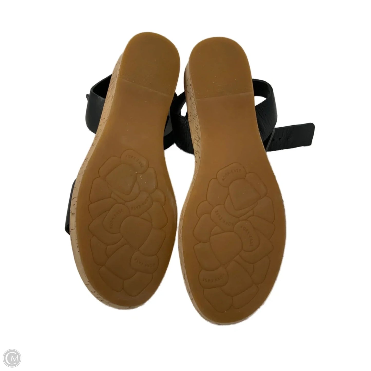 Sandals Heels Wedge By Kork Ease In Black, Size: 10