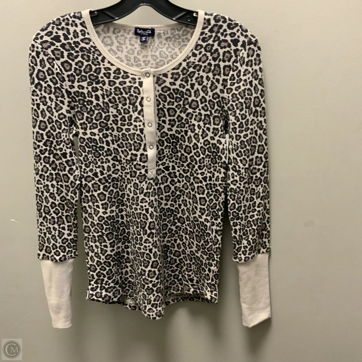 Top Long Sleeve By Splendid In Animal Print, Size: Xs
