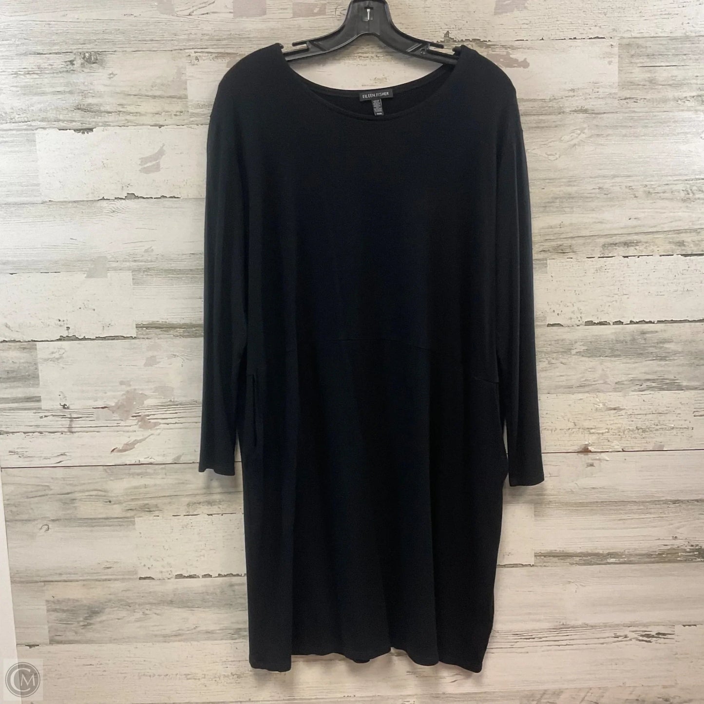 Dress Casual Short By Eileen Fisher In Black, Size: M
