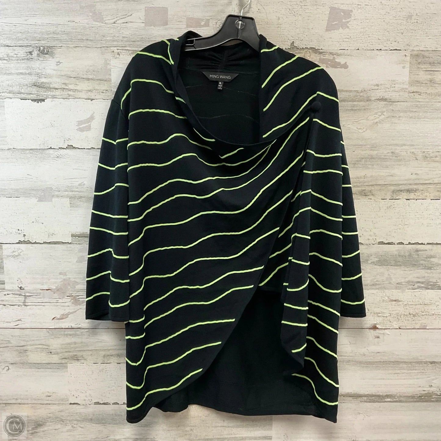 Cardigan By Ming Wang In Black, Size: Xl