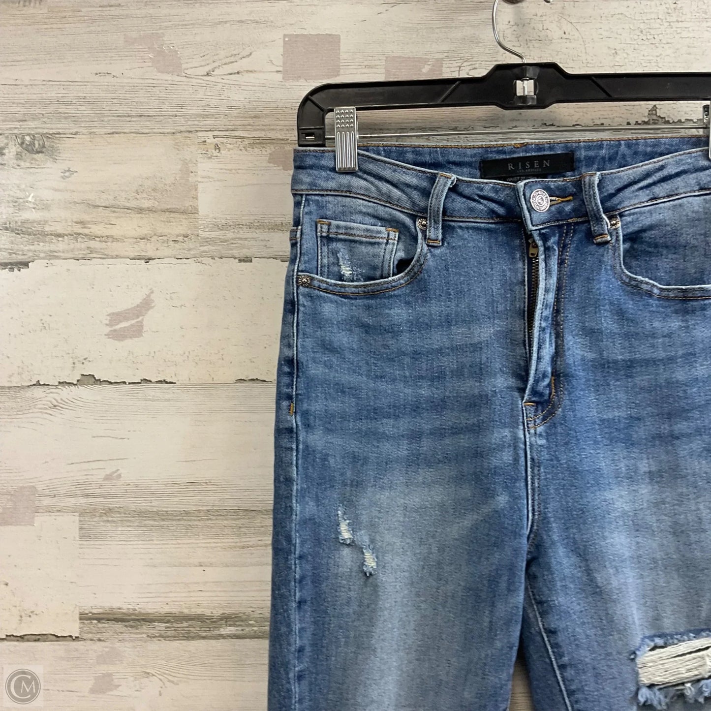 Jeans Straight By Risen In Blue Denim, Size: 4