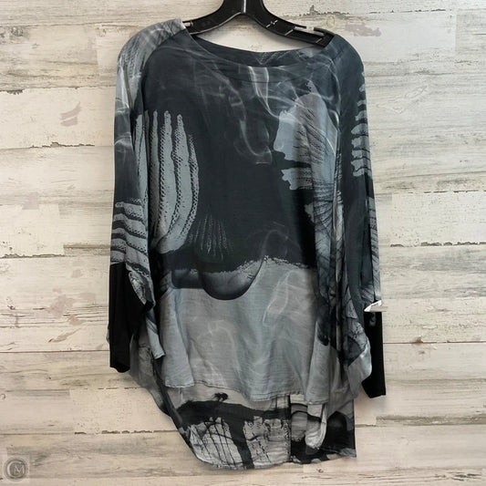 Top Long Sleeve By QNEEL In Black, Size: 2x