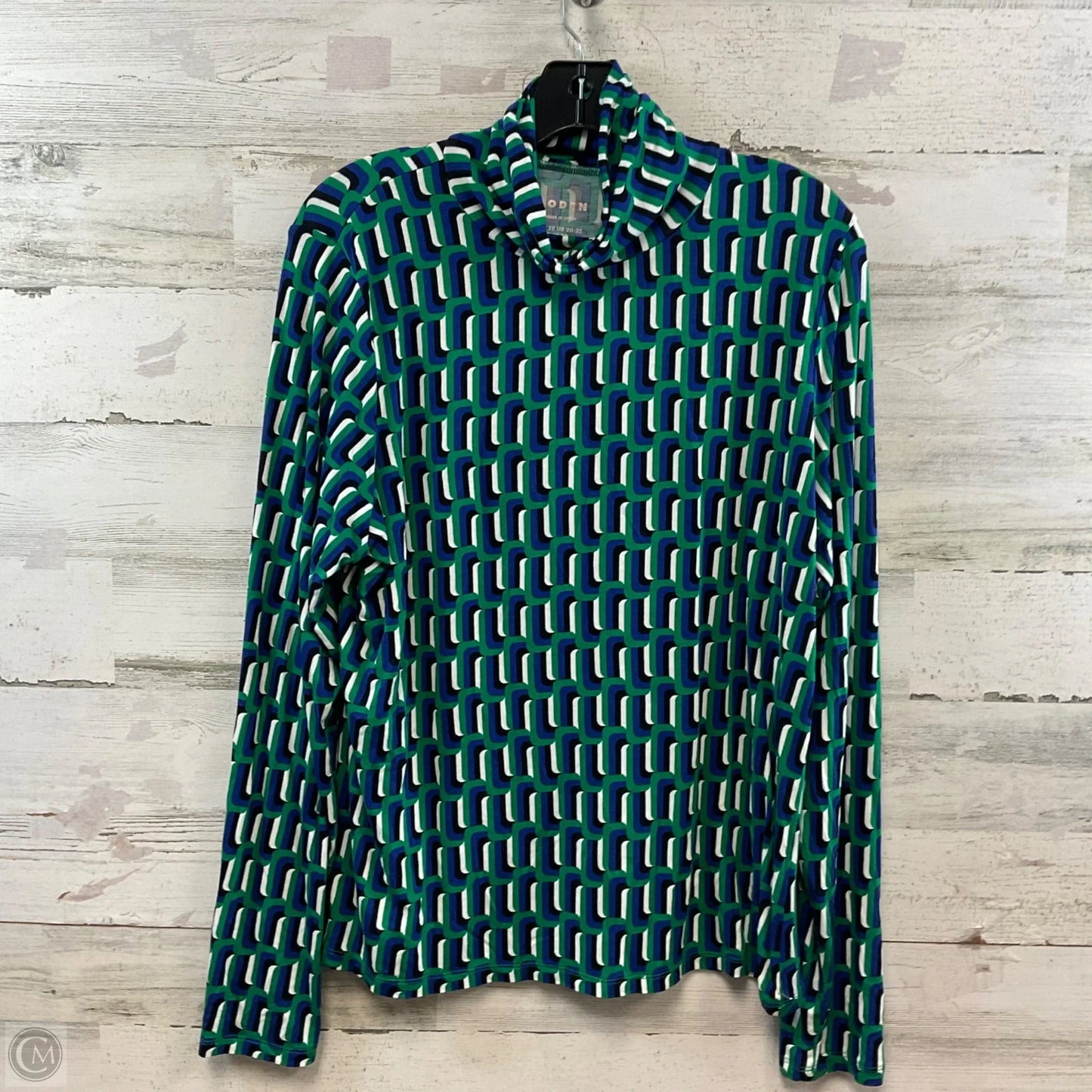 Top Long Sleeve By Boden In Green, Size: 2x