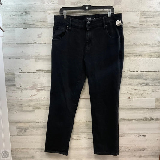 Jeans Straight By Hudson In Black Denim, Size: 14