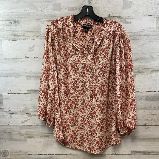 Top Long Sleeve By Cynthia Rowley In Brown, Size: 2x