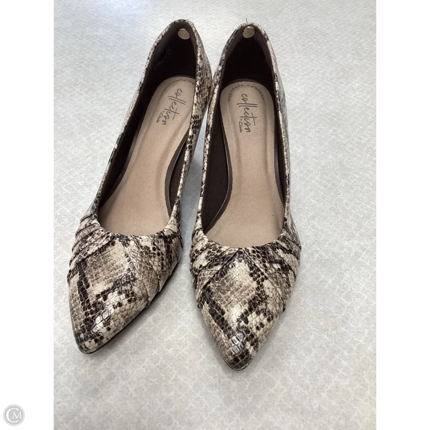 Shoes Heels Stiletto By Clarks In Brown, Size: 7.5