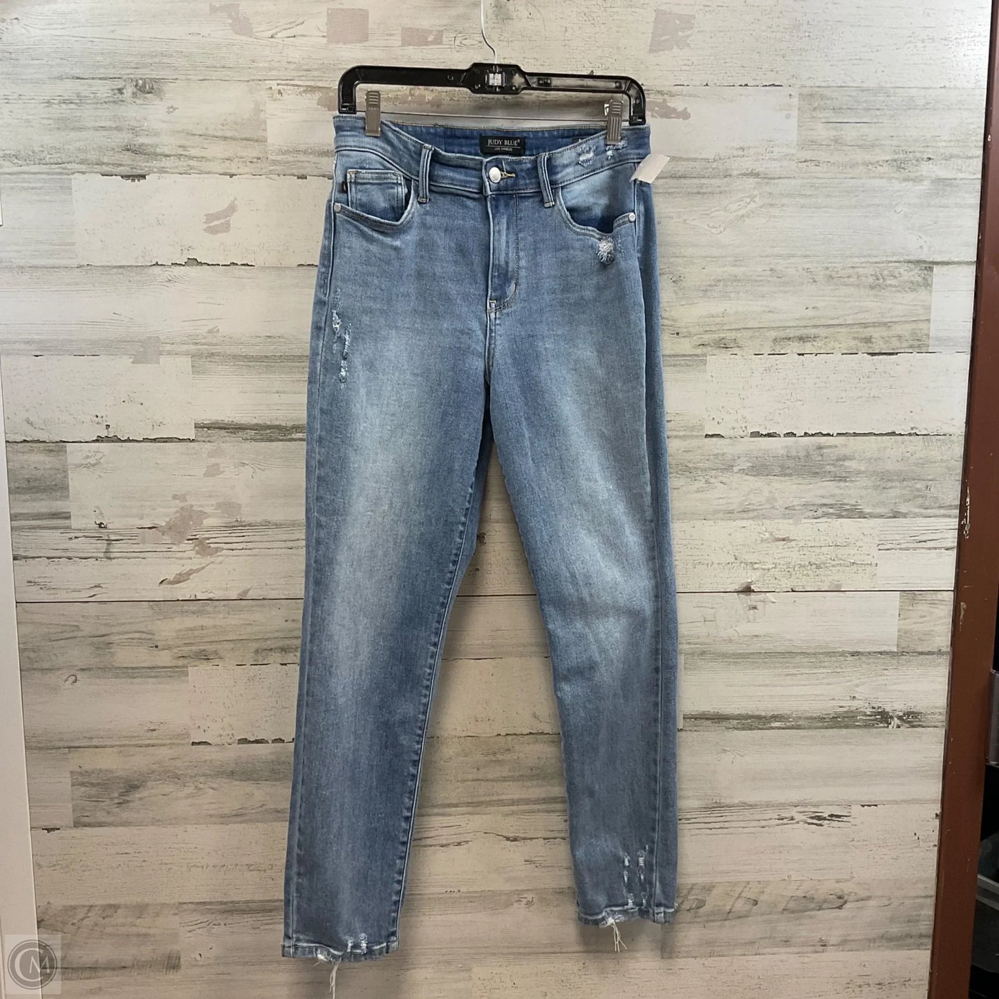 Jeans Straight By Judy Blue In Blue Denim, Size: 4
