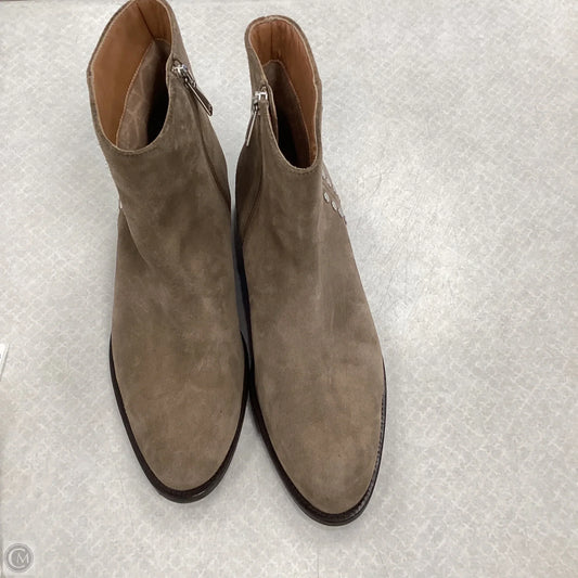 Boots Ankle Flats By Aquatalia In Brown, Size: 8.5