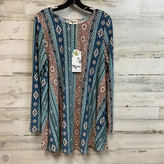 Dress Casual Short By Mumu In Blue, Size: L