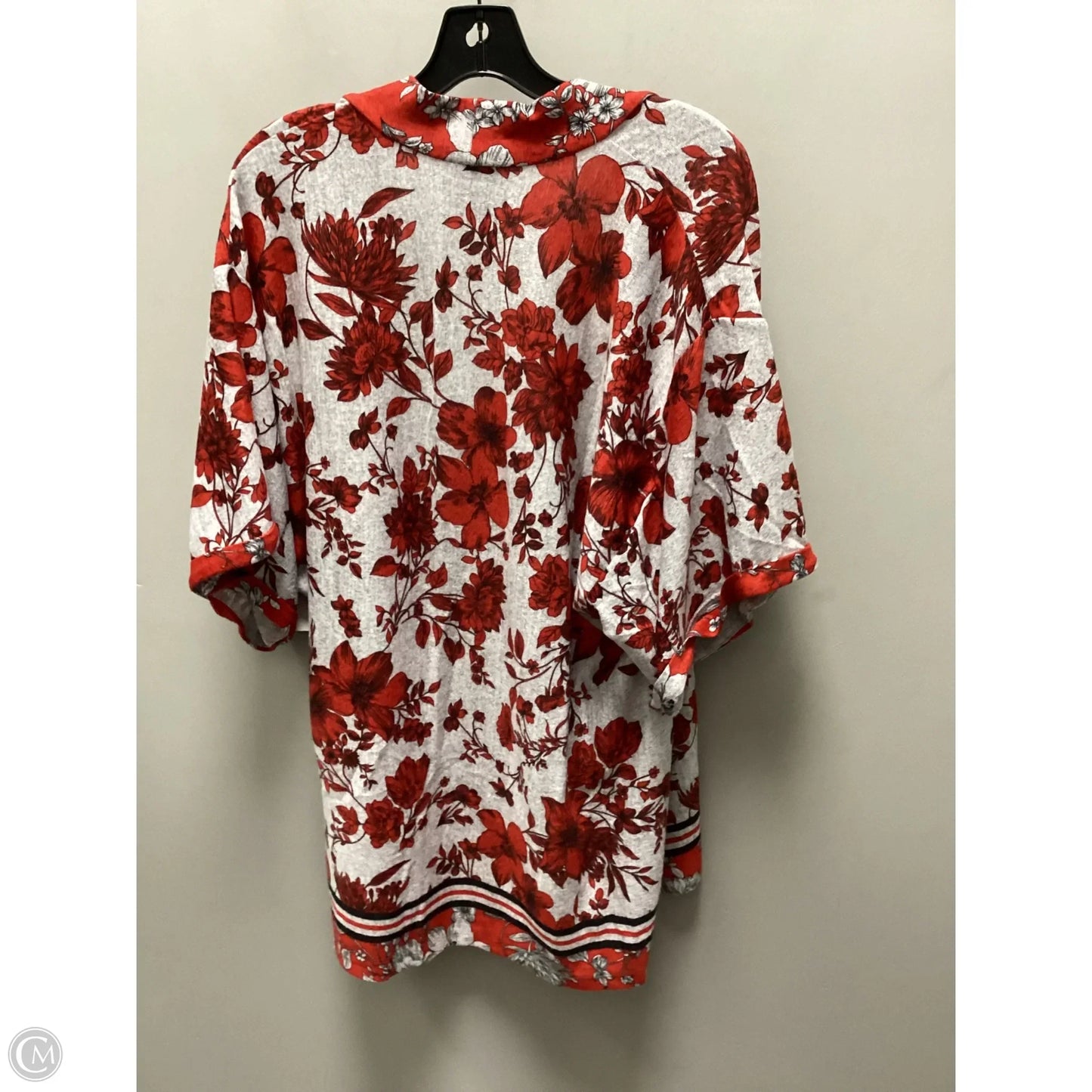 Cardigan By Bobeau In Red, Size: L